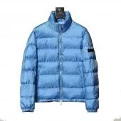 soldes dior doudoune homme jacket down zip jacquard blue